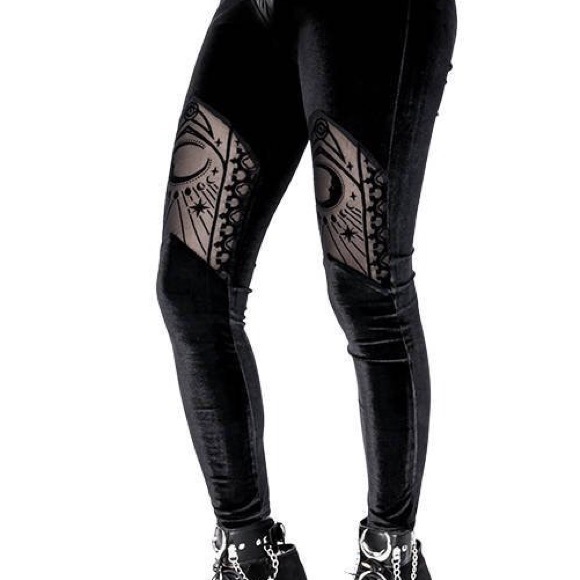 Restyle flocked moon leggings - Picture 2 of 2